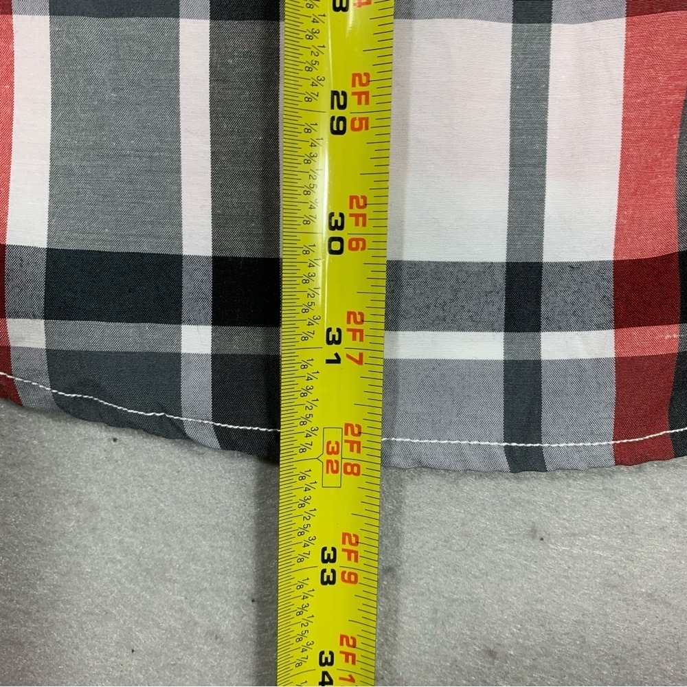 Y2K Enyce Shirt Mens 2XL Red Plaid Short Sleeve Western Button Up Sean Combs - Picture 14 of 14